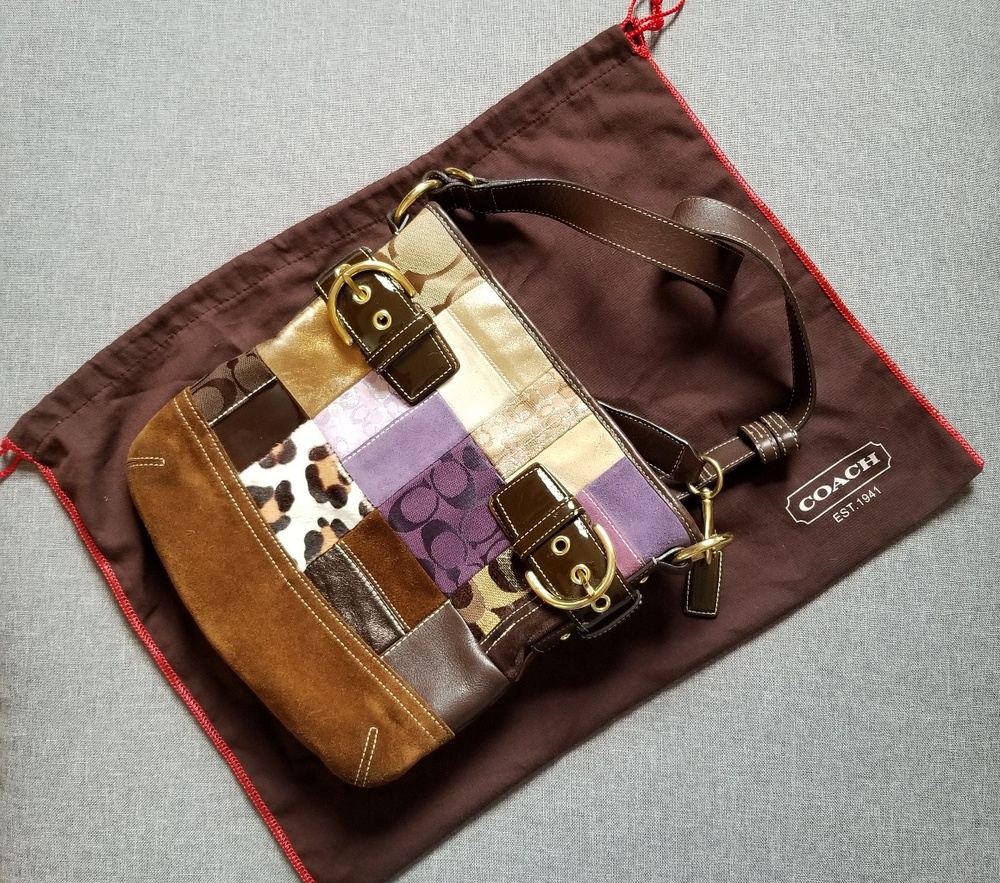 Authentic Patchwork Coach Purse - Picture 2 of 7